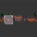 Modern Game Scene Game Level Level Art Game 3d model