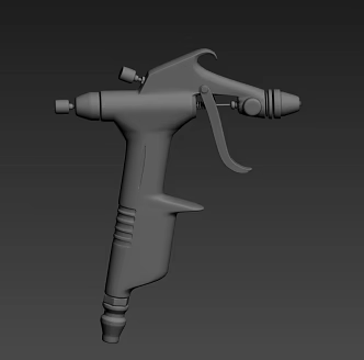 Modern spray gun 3d model