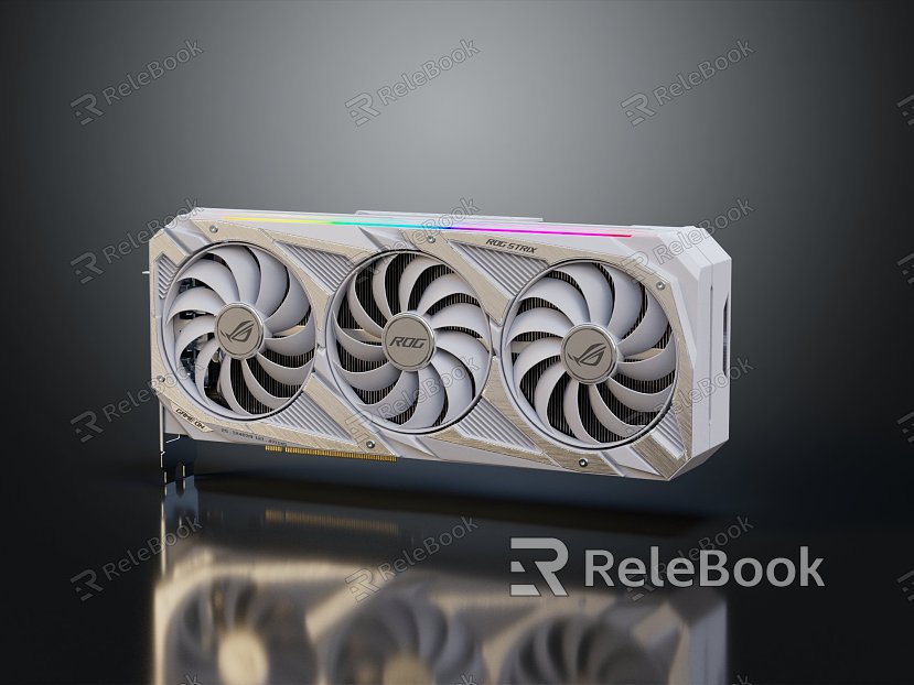 Modern graphics computer fan model