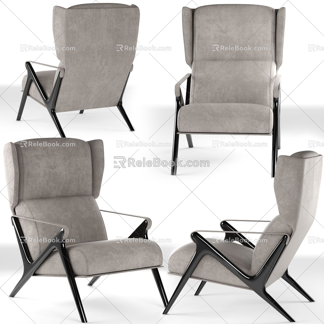 Visionnaire high back leisure chair 3d model