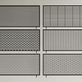Architectural Metal Grilles Featuring Various Patterns And Different Design Styles