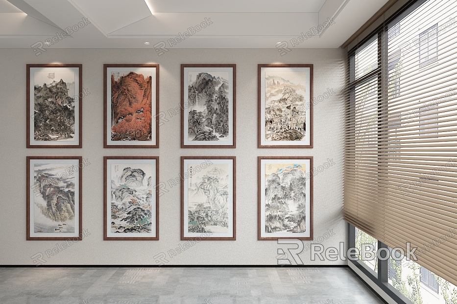 New Chinese Landscape Painting Landscape Decorative Painting model