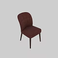 Stylish Pink Upholstered Chair With Tufted Back And Durable Wooden Legs Design