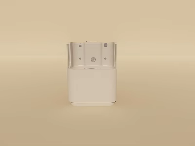 Modern White Washing Daily Use Device With Compact Size And Simple Interface 3d model