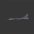 Modern Gray Fighter Jet With Cockpit Tail Insignia And Sleek Side View Design