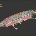 Futuristic Modern Water Vehicle With Transparent Hull Seats And Propulsion System
