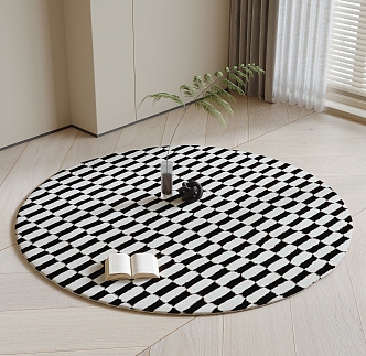 Round carpet 3d model