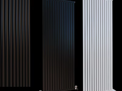 Three Different Colored Radiators For Daily Use 3d model