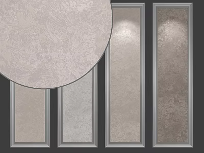 Decorative Components Featuring Textured Panels In Neutral Tones With Frames 3d model