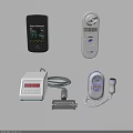 Essential Medical Devices Including Pulse Oximeter Infrared Thermometer Digital Monitor And Fetal Doppler