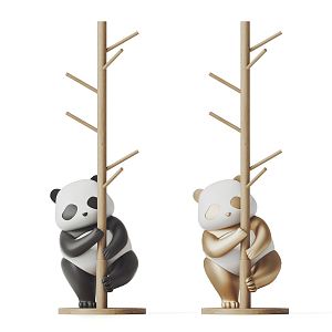 Modern Hanger Panda Hanger 3d model