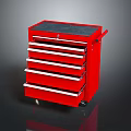 Tool Box Iron Box Multi-layer Tool Box Iron Box Iron Trunk Box Luggage Leather Box 3d model