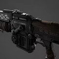 Smart Machine Futuristic Weapon With Blade And Advanced Mechanical Components