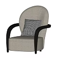 Modern Single Sofa Leisure Chair 3d model