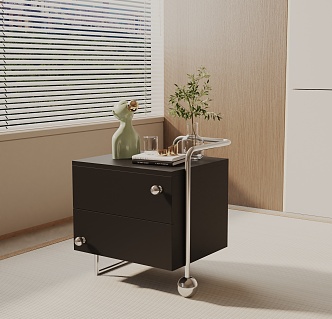 Modern Bedside Cabinet 3d model