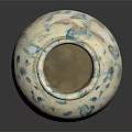 Ceramic Vase With White Base And Blue Green Spots Glazed Decorative Home Furniture