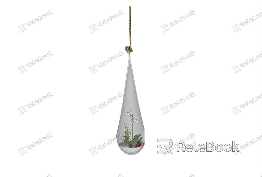 Modern hanging basket hanging plant green plant hanging basket potted plant model