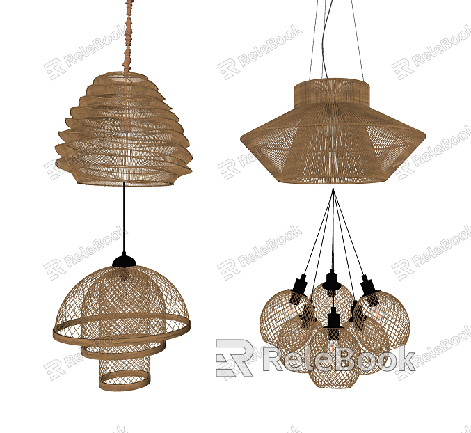 New Chinese Chandelier Rattan Chandelier model