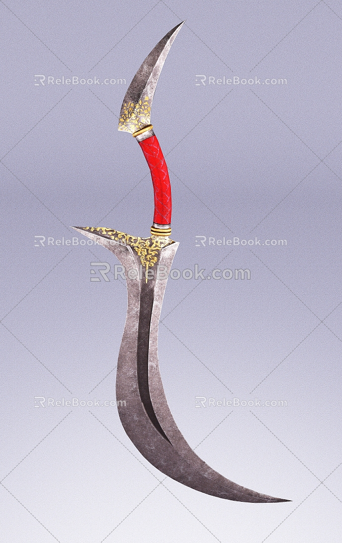 Knife Scimitar Weapon Weapon Cold Weapon Blade European Fighting 3d model