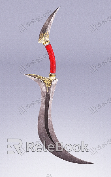 Knife Scimitar Weapon Weapon Cold Weapon Blade European Fighting model