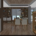 Modern Living Dining Room Interior With Wooden Ceiling Sofa And Dining Table