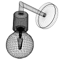 Modern Black Wall Mounted Light With Clear Glass Filament Bulb Design