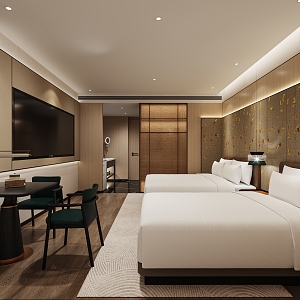 Hotel Rooms 3d model