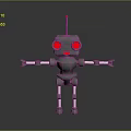 Industrial Robot Single Wheel Robot Double Wheel Robot Assistant Small Robot 3d model