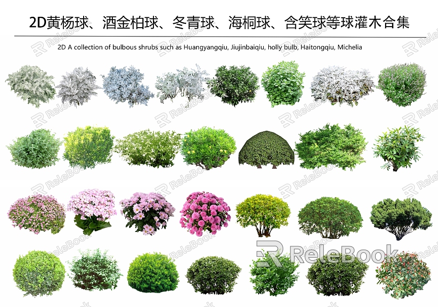 Modern shrubs model