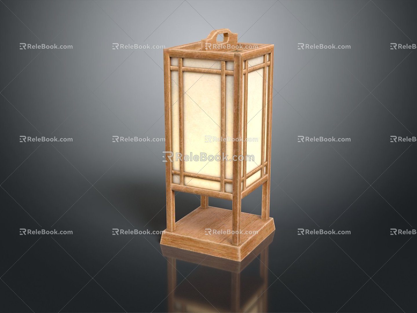 lantern paper lantern red lantern lighting fixture 3d model