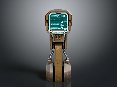 Modern Computer With Sleek Design High Resolution Display And Stable Metal Stand 3d model