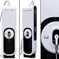 Modern Electric Vehicle DC Combo Chargers With White Black Design And Charging Ports