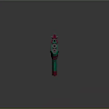 Modern Colorful Gun Design With Orange Green Red Geometric Patterns