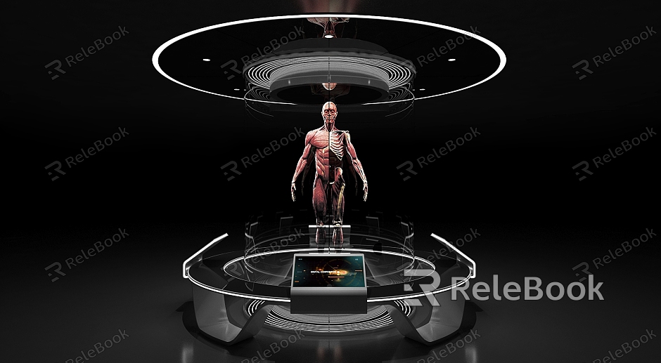 Exhibition Hall Exhibition Booth Interactive Table Human Body Structure Medical Health Multimedia Interactive Exhibition Holographic Projection model