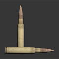 Modern bullet pistol bullet rifle bullet machine gun bullet 3d model