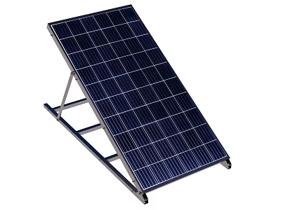 Industrial Solar Panel Equipment With Adjustable Mounting Frame And High Efficiency 3d model
