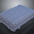 Quilted Soft Furniture Mattress With Comfortable Textured Surface And Ruffled Edges