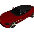 Modern sports car Aston Martin 3d model