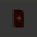 Red Cover Book With Golden Patterns And Elegant Hardcover Design For Daily Use