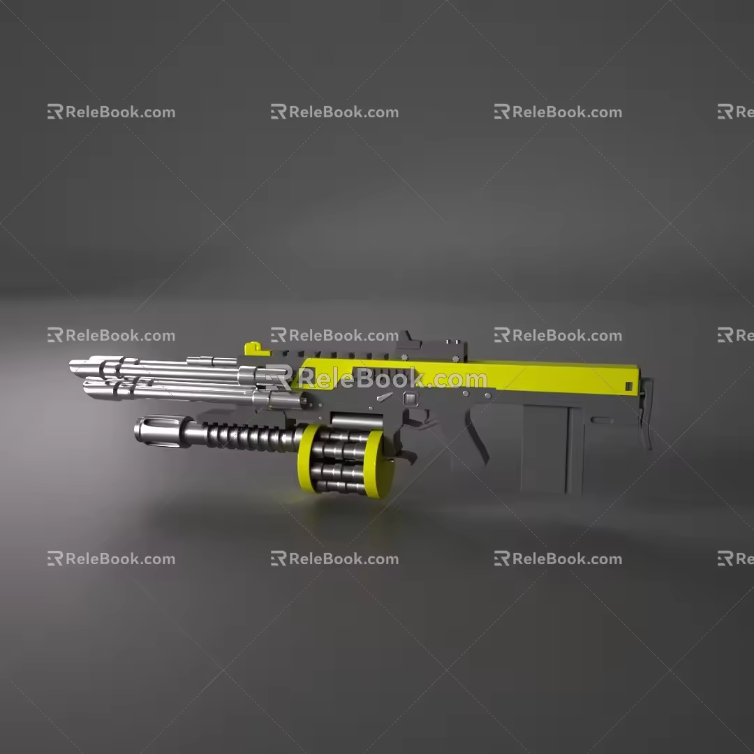 Pistol Revolver Weapons 3d model