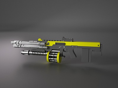 Pistol Revolver Weapons model