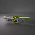 Pistol Revolver Weapons 3d model