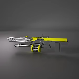 Pistol Revolver Weapons 3d model
