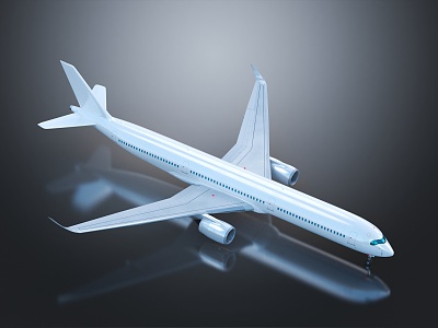 modern aircraft civil aircraft 3d model