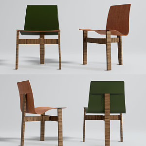 Modern Dining Chair Dining Chair Leisure Chair 3d model