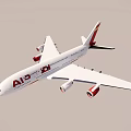 Airbus plane hit the plane 3d model