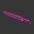 Industrial Metal Platform Equipment With Safety Railing And Support Components