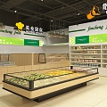 supermarket convenience store fruit and vegetable shop 3d model