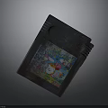 Vintage Game Cartridge With Colorful Cartoon Characters And Classic Retro Design