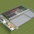 Industrial Factory Building With Steel Structure Roof Spacious Interior And Functional Work Areas